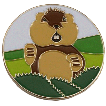 Dancing Gopher Golf Ball Marker & Hat Clip by ReadyGOLF