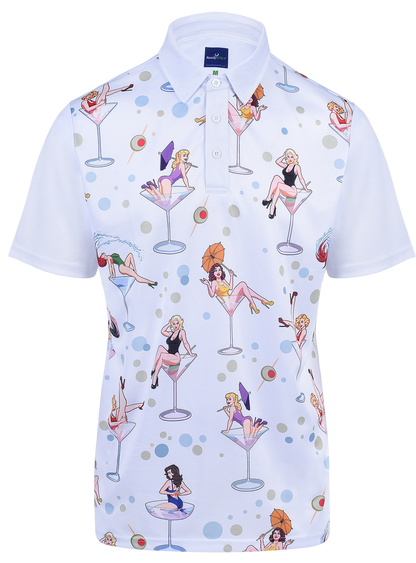 Dirty Martinis Mens Golf Polo Shirt by ReadyGOLF