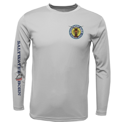 Florida Keys Realistic Lobster Men's Long Sleeve UPF 50+ Dry-Fit Shirt