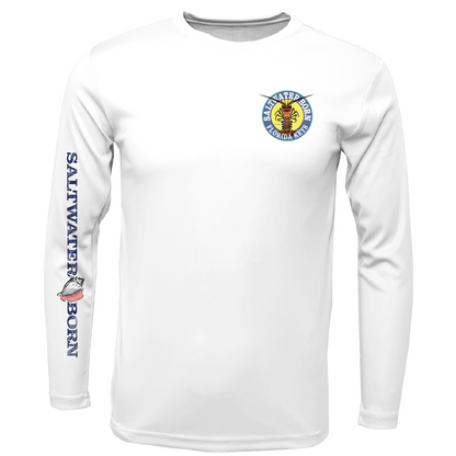 Florida Keys Realistic Lobster Men's Long Sleeve UPF 50+ Dry-Fit Shirt