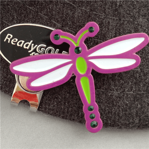 Dragonfly Crystal Ball Marker & Hat Clip by ReadyGOLF