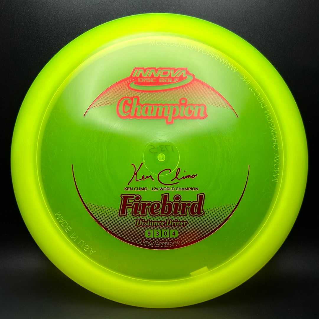 Champion Firebird - Ken Climo 12x World Champ