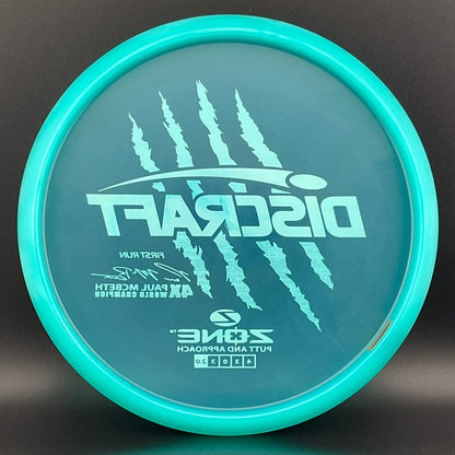 Z Zone (First Run) - Paul McBeth 4X Claws World Champion - Pearly Turquoise