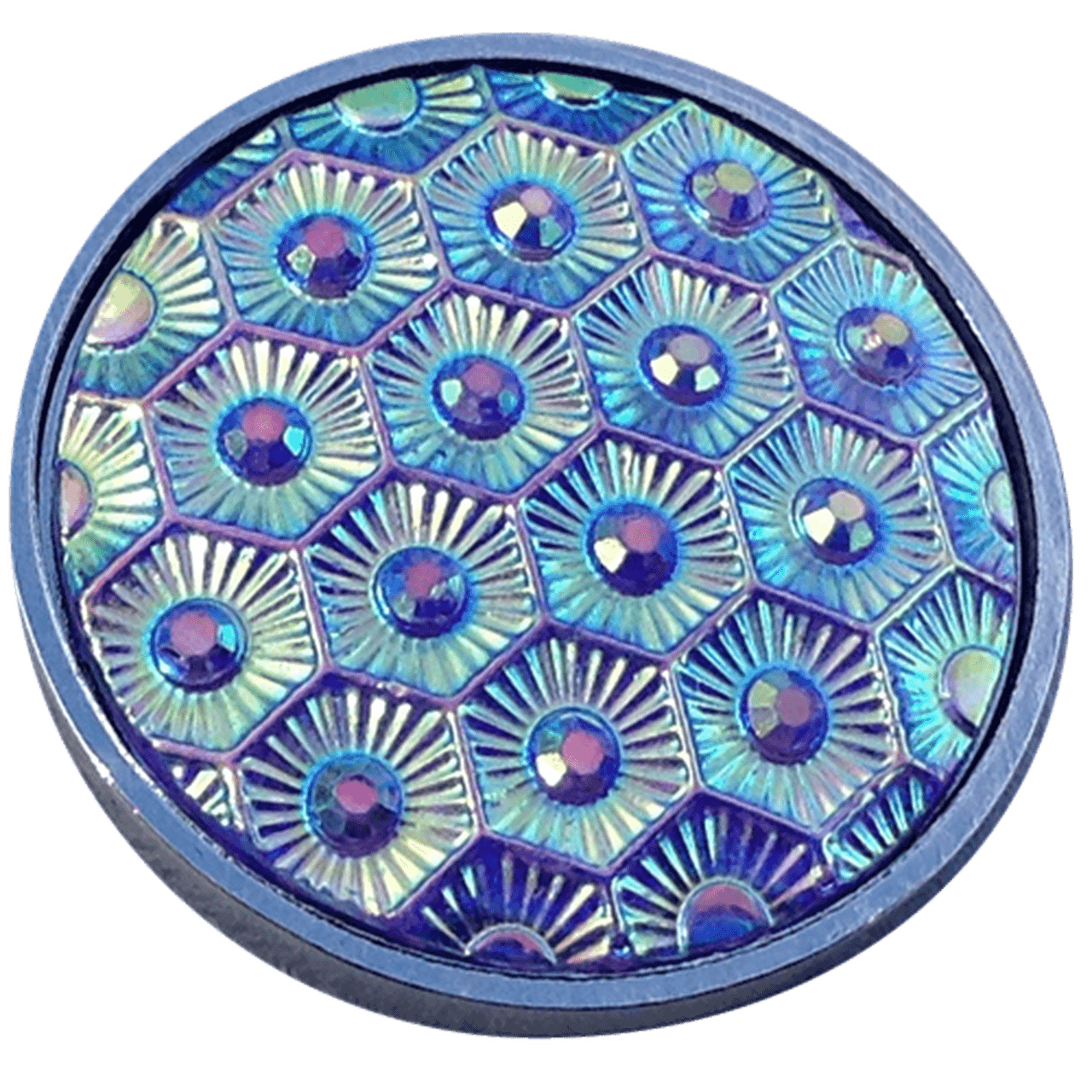 Rainbow Effects Honeycomb Ball Marker by ReadyGOLF