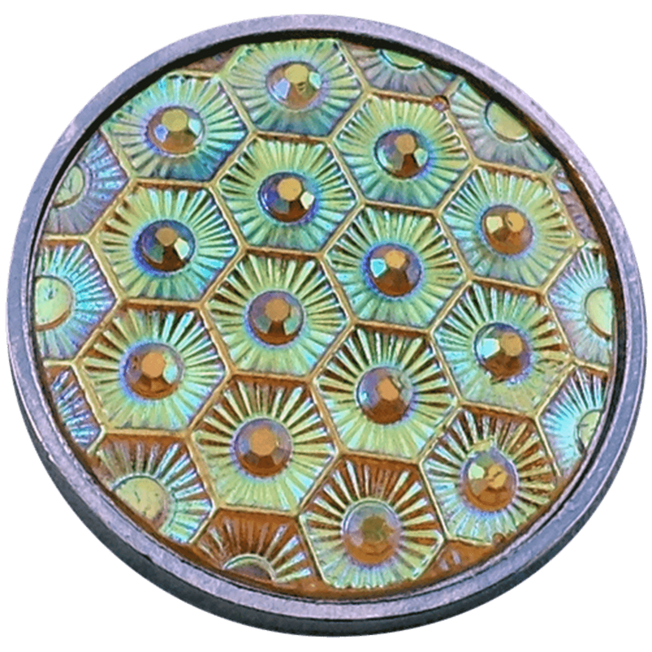 Rainbow Effects Honeycomb Ball Marker by ReadyGOLF