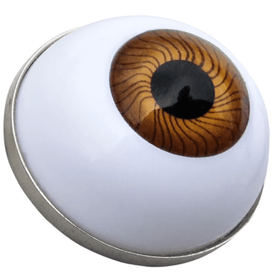 Brown Eye Ball Marker & Hat Clip by ReadyGOLF