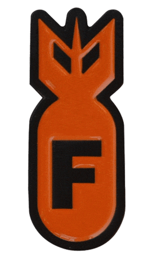 F-Bomb Orange Ball Marker & Hat Clip by ReadyGOLF