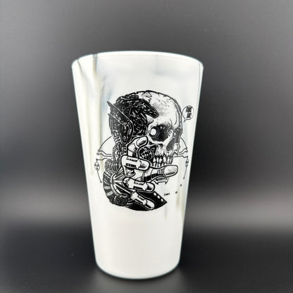 Silicone Pint Glass (16 Oz) - [STRATUS] Fear by Les White
