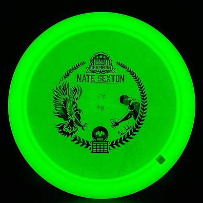 2017 Glow Champion Firebird (Penned) - Swirls - Nate Sexton Bottom Stamp