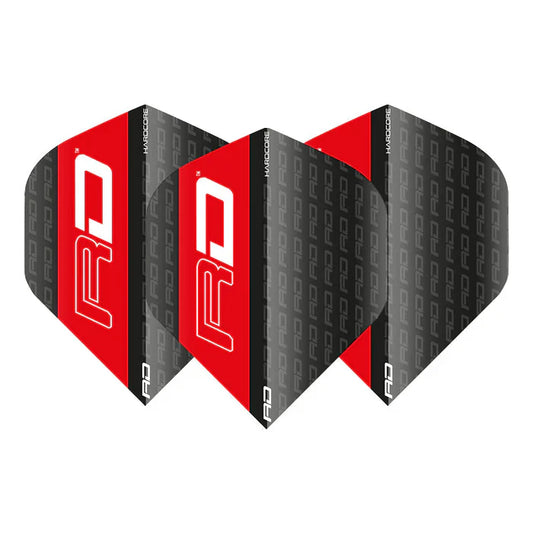 Black & Red Hardcore XT Standard Flights