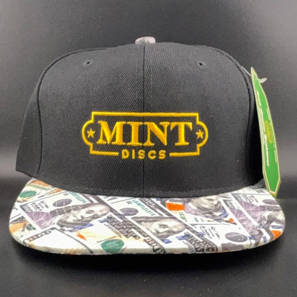 Flat Bill Snapback Hat - Fancy Print - Mint Discs