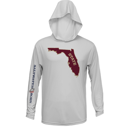 Garnet and Gold Long Sleeve UPF 50+ Dry-Fit Hoodie