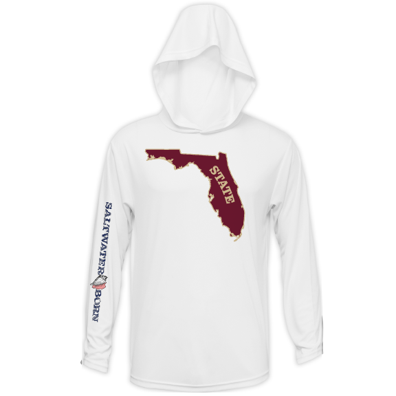 Garnet and Gold Long Sleeve UPF 50+ Dry-Fit Hoodie
