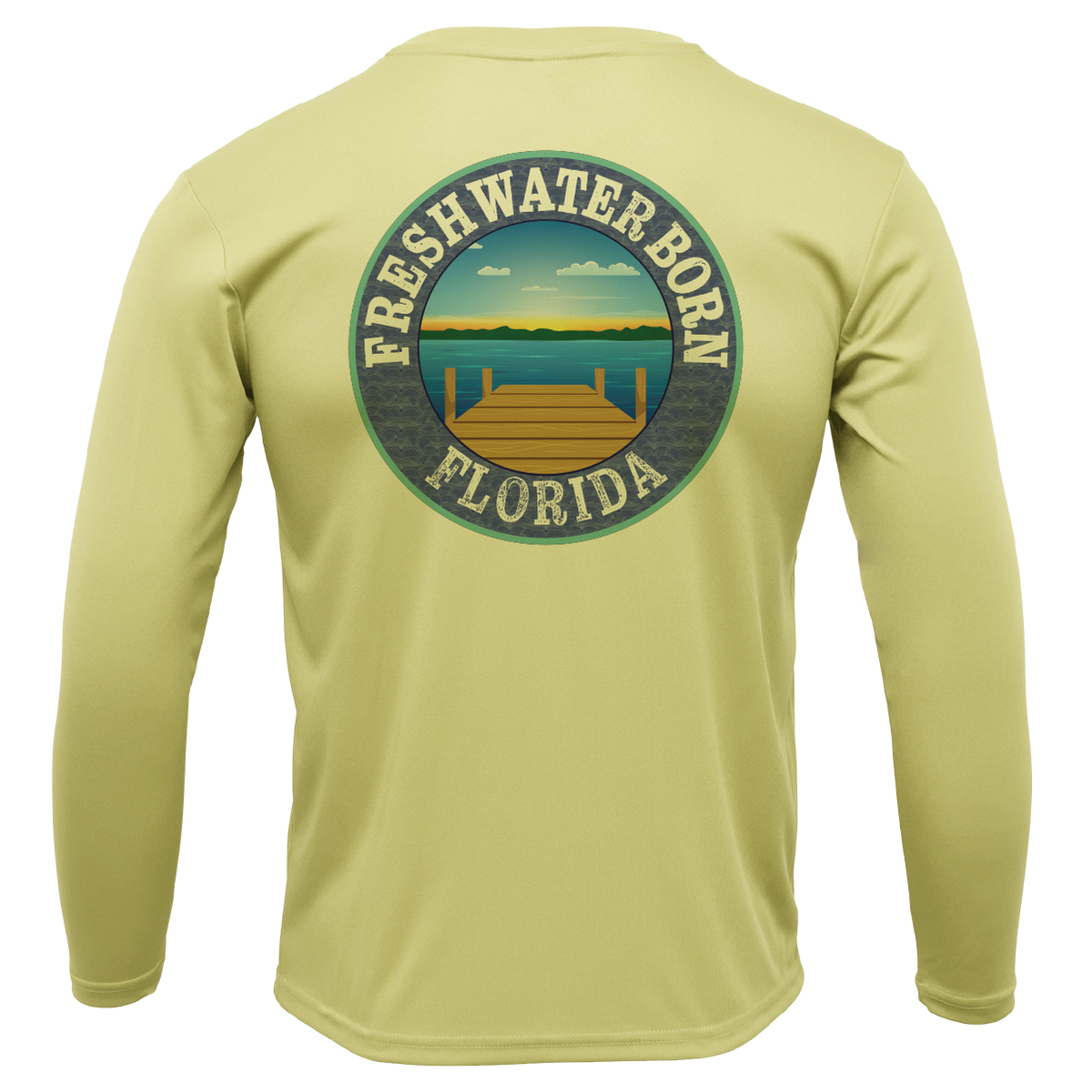 Florida "Life is Better at the Lake" Men's Long Sleeve UPF 50+ Dry-Fit Shirt