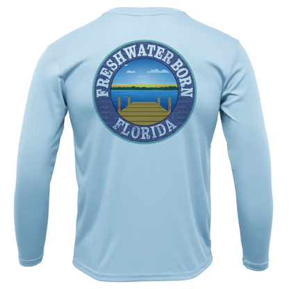 Florida Freshwater Born Linear Logo Girl's Long Sleeve UPF 50+ Dry-Fit Shirt
