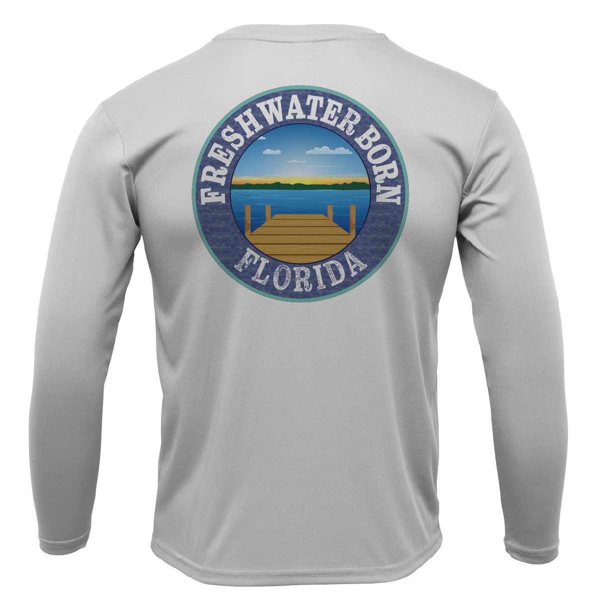 Florida "Freshwater Hair Don't Care" Girl's Long Sleeve UPF 50+ Dry-Fit Shirt