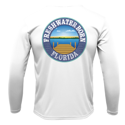 Garnet and Gold Freshwater Born Men's Long Sleeve UPF 50+ Dry-Fit Shirt
