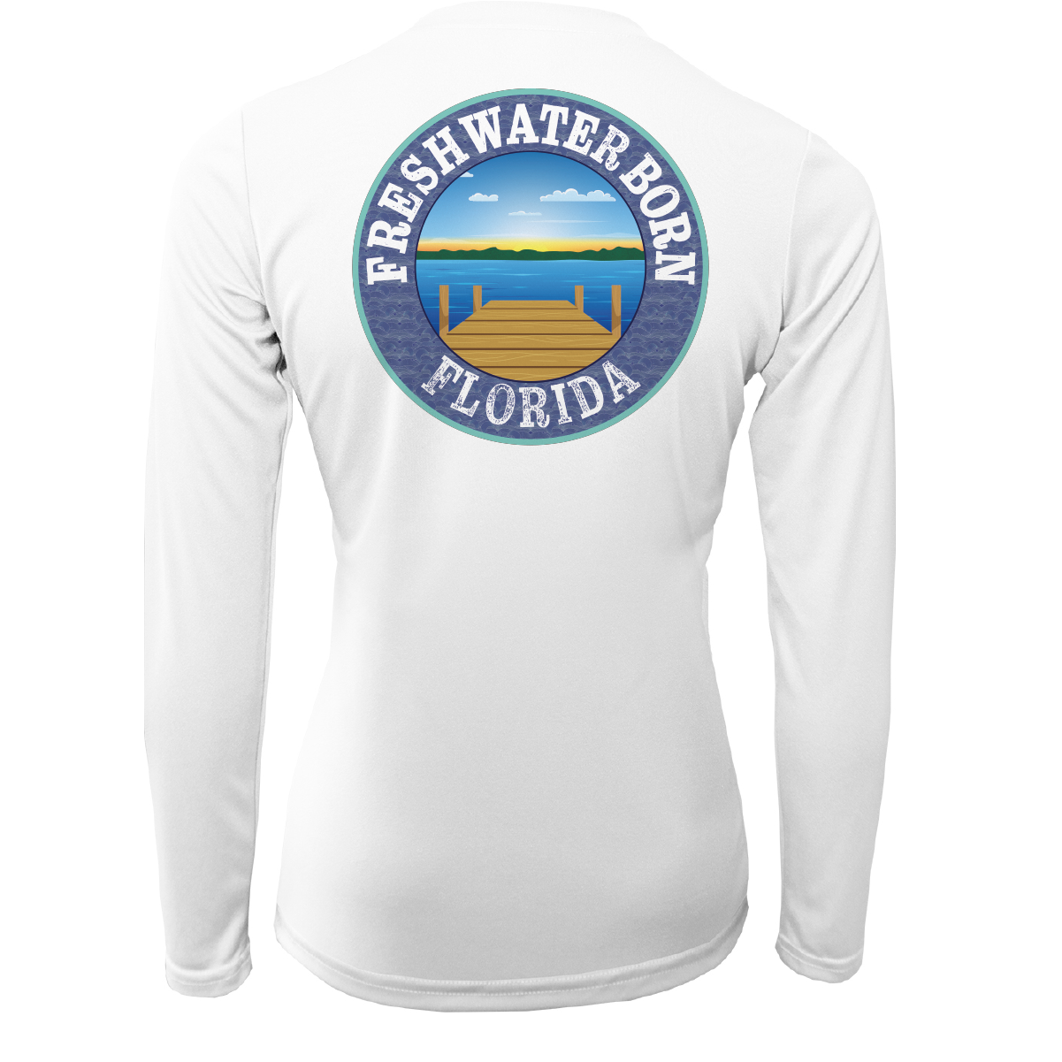 Garnet and Gold Freshwater Born Women's Long Sleeve UPF 50+ Dry-Fit Shirt