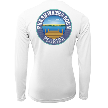 Florida USA Freshwater Born Women's Long Sleeve UPF 50+ Dry-Fit Shirt