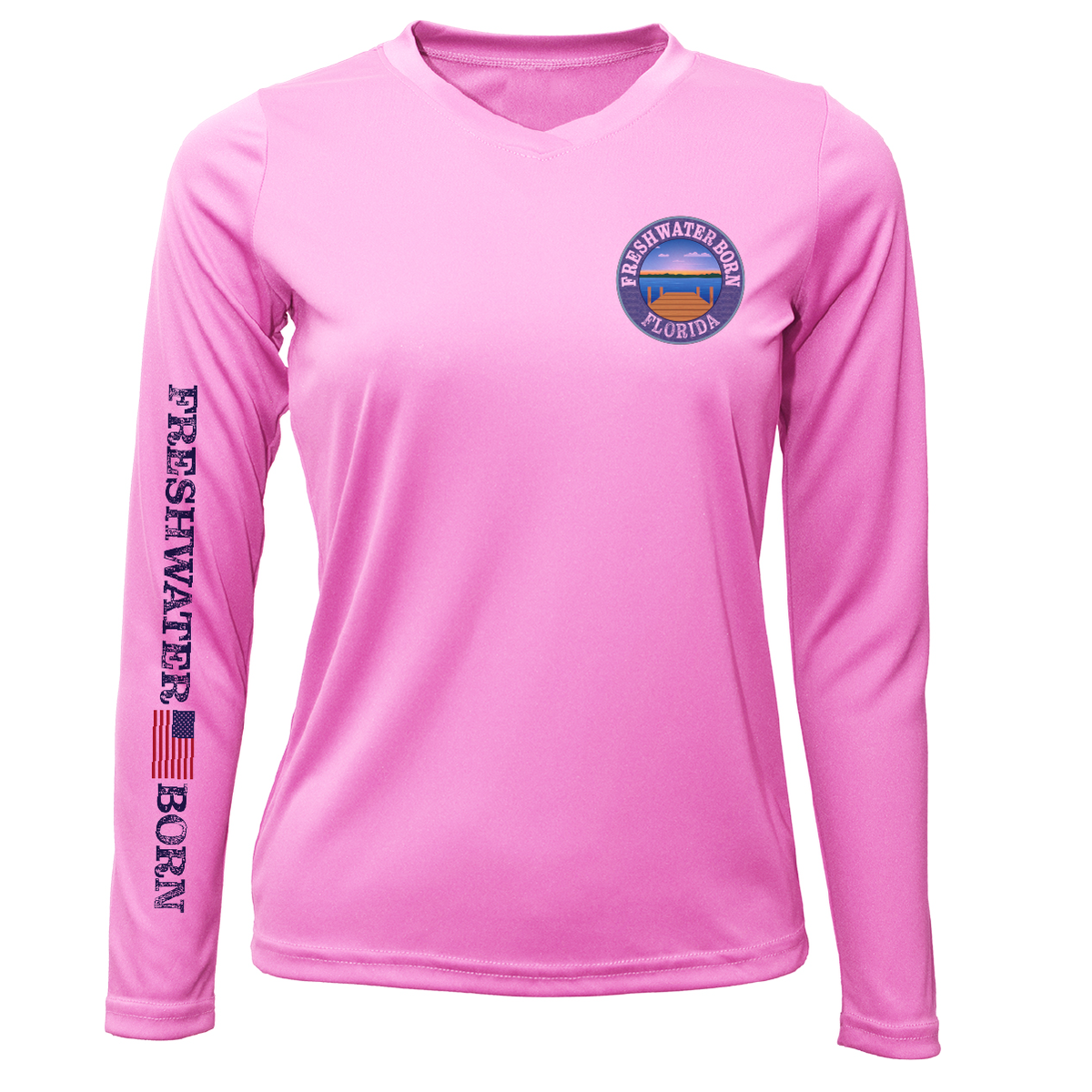Florida Freshwater Born Pike Women's Long Sleeve UPF 50+ Dry-Fit Shirt