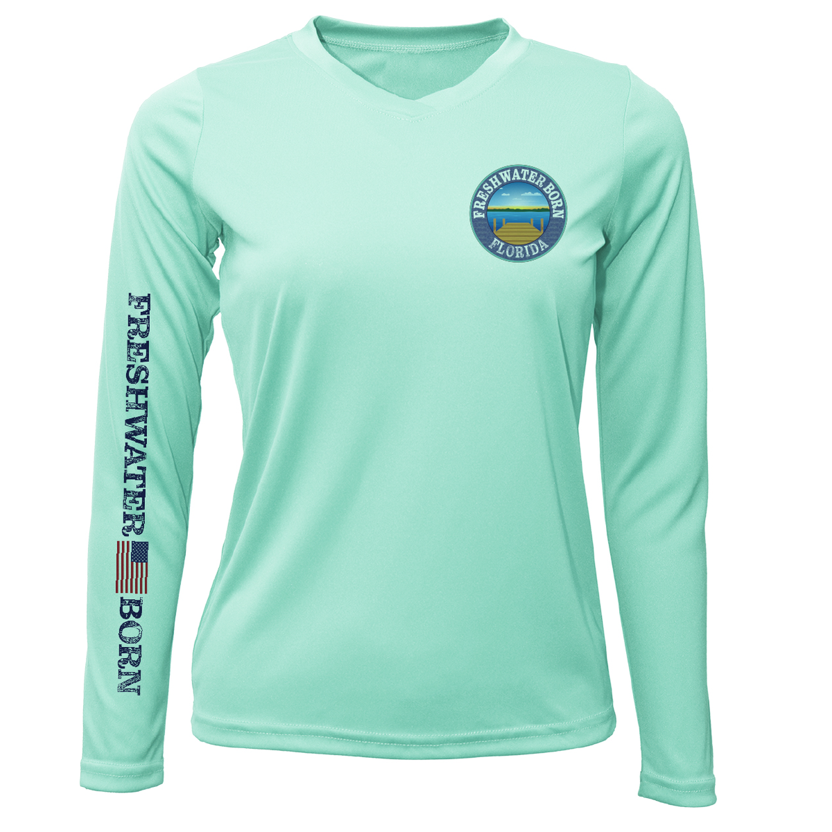 Florida Freshwater Born Pike Women's Long Sleeve UPF 50+ Dry-Fit Shirt