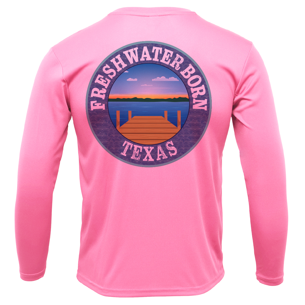 TCU Edition Freshwater Born Girl's Long Sleeve UPF 50+ Dry-Fit Shirt