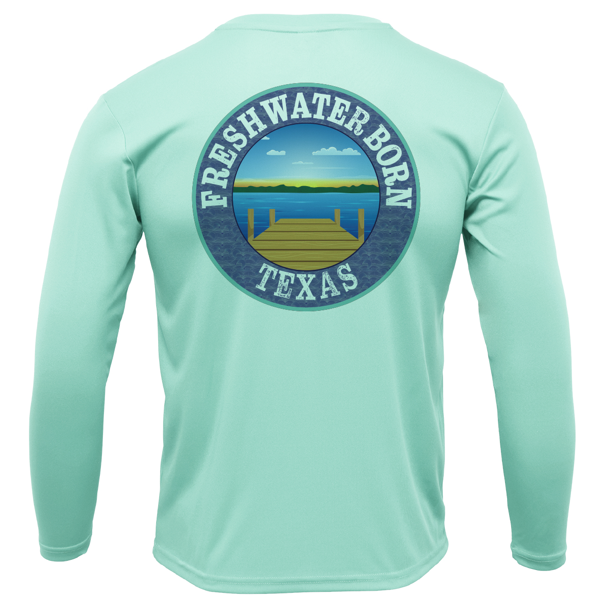 Baylor Edition Freshwater Born Men's Long Sleeve UPF 50+ Dry-Fit Shirt