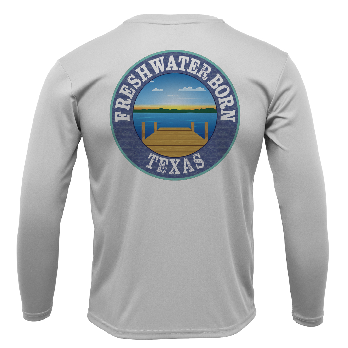 Texas A&M Edition Freshwater Born Men's Long Sleeve UPF 50+ Dry-Fit Shirt