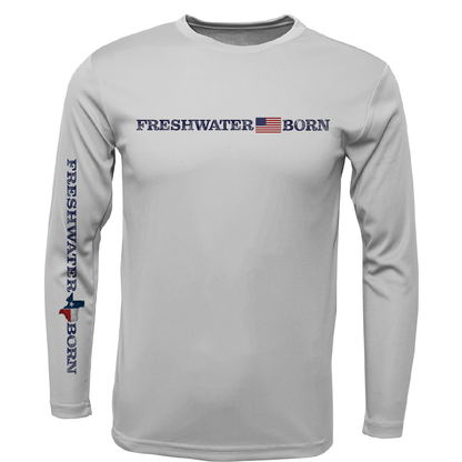 Texas Freshwater Born Linear Logo Girl's Long Sleeve UPF 50+ Dry-Fit Shirt