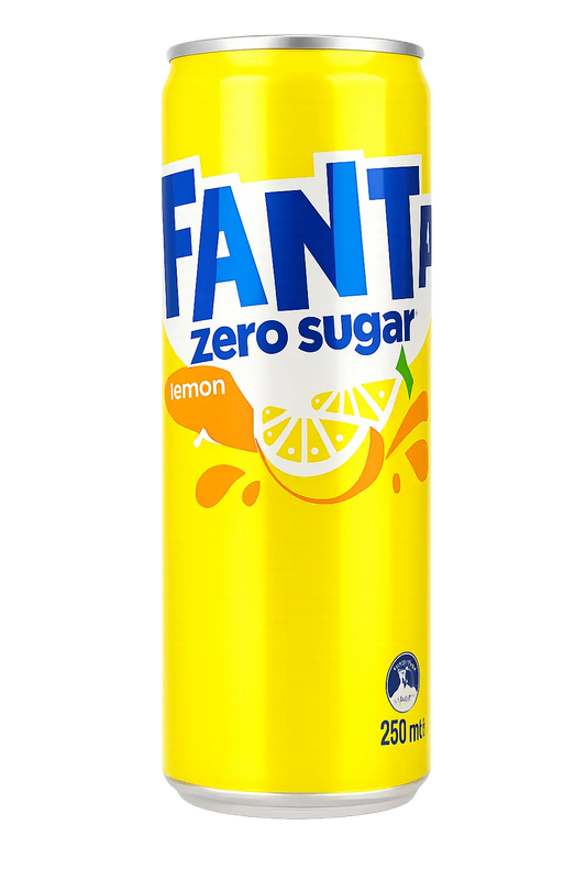 Fanta Zero Sugar Lemon Soda – Citrus Soft Drink (Australia)
