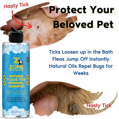 Natural Flea & Tick Removal Shampoo - Citrus Scented