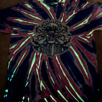 Rare Air Discs Glow Tie-Dye Shirt - RAD Skull
