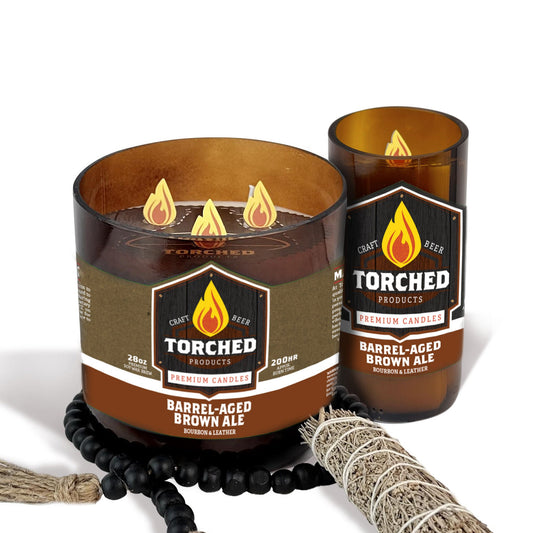 Barrel-Aged Brown Ale Beer Candle