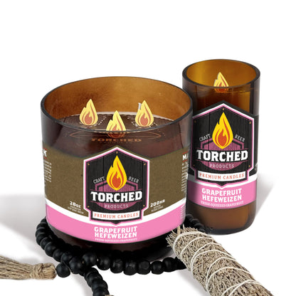 Grapefruit Hefeweizen Beer Candle