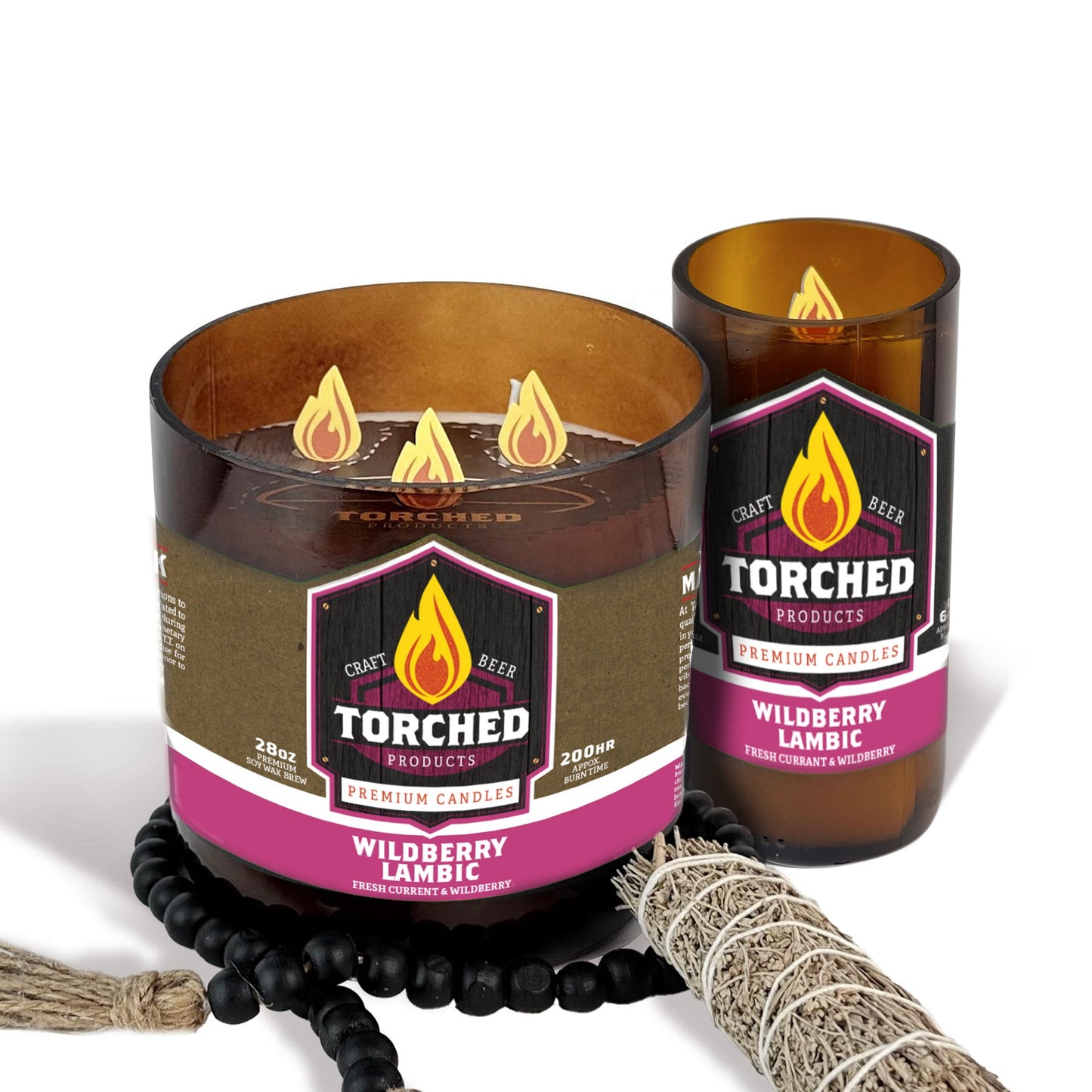 Wildberry Lambic Beer Candle