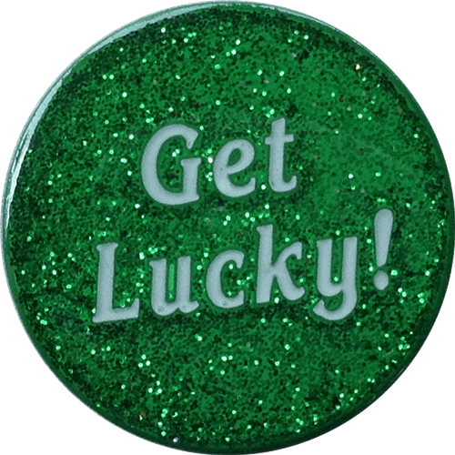 Get Lucky Four Leaf Clover Shamrock Ball Marker by ReadyGOLF