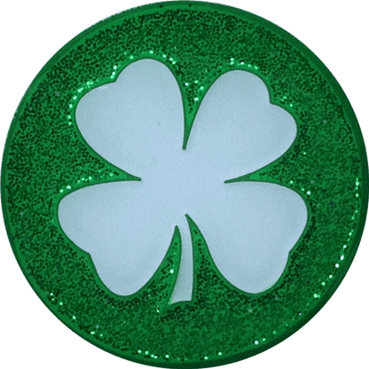 Get Lucky Four Leaf Clover Shamrock Ball Marker by ReadyGOLF