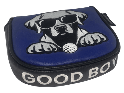 L.A.B. DF3 Embroidered Center-Shafted Putter Cover by ReadyGOLF - Black Lab - Good Boy