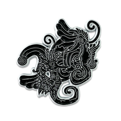 Vincent Gordon Seahorse Party Blackout Black Pin