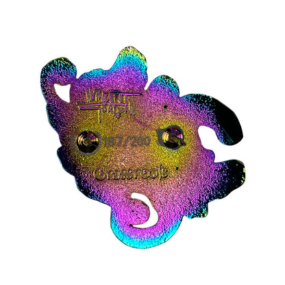 Vincent Gordon Seahorse Party Blackout Rainbow Pin