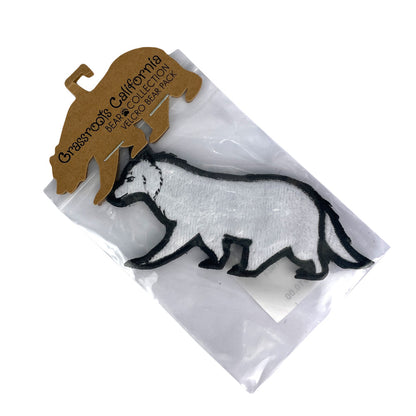 White Wolf Removable Bear Patch