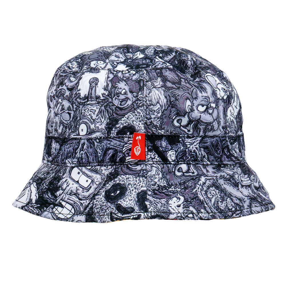 Vincent Gordon Cartoon Gumbo Reversible Bucket Hat