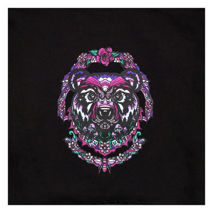 Ellie Paisley Bear Womens Crop Hoodie