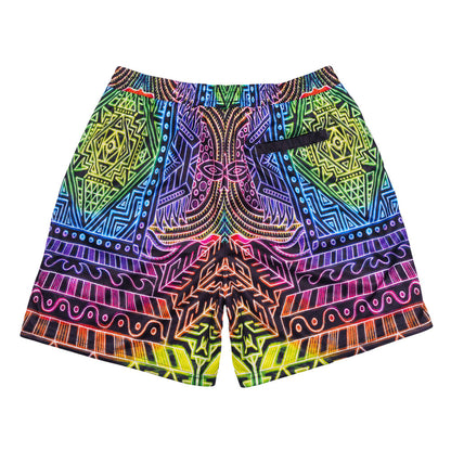 Chris Dyer Heavens Door Rainbow Mesh Shorts