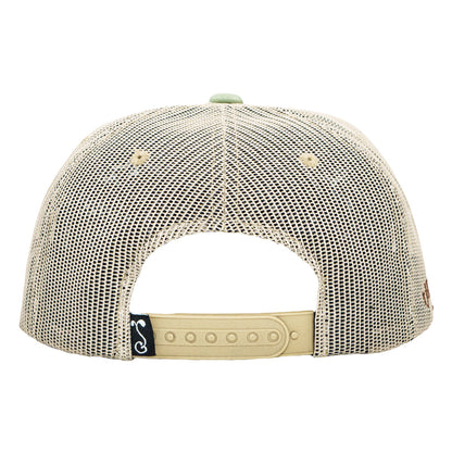 Jerry Garcia Sketch Cat Green Mesh Snapback Hat