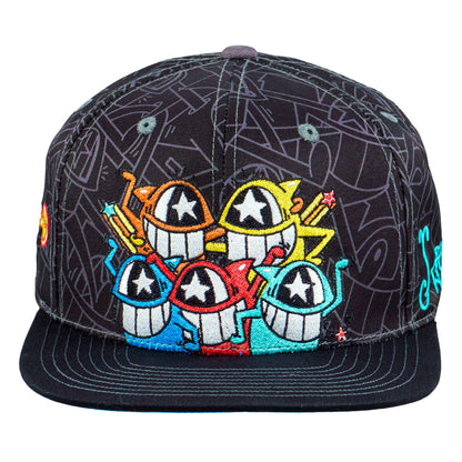 El Pez Smile Black Snapback Hat