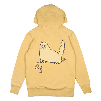 Jerry Garcia Sketch Cat Tan Pullover Hoodie