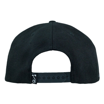 Question Mark Black Snapback Hat