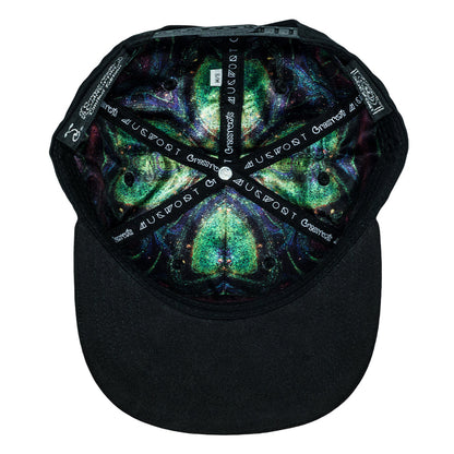 Mugwort Hummingbird Black Snapback Hat