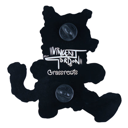 Vincent Gordon Dead Cats Orange Cat Pin